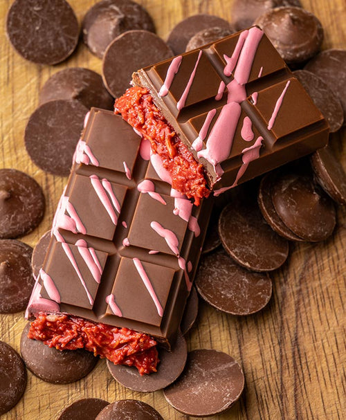 CBD Infused Dubai Chocolate Bar - Red Velvet